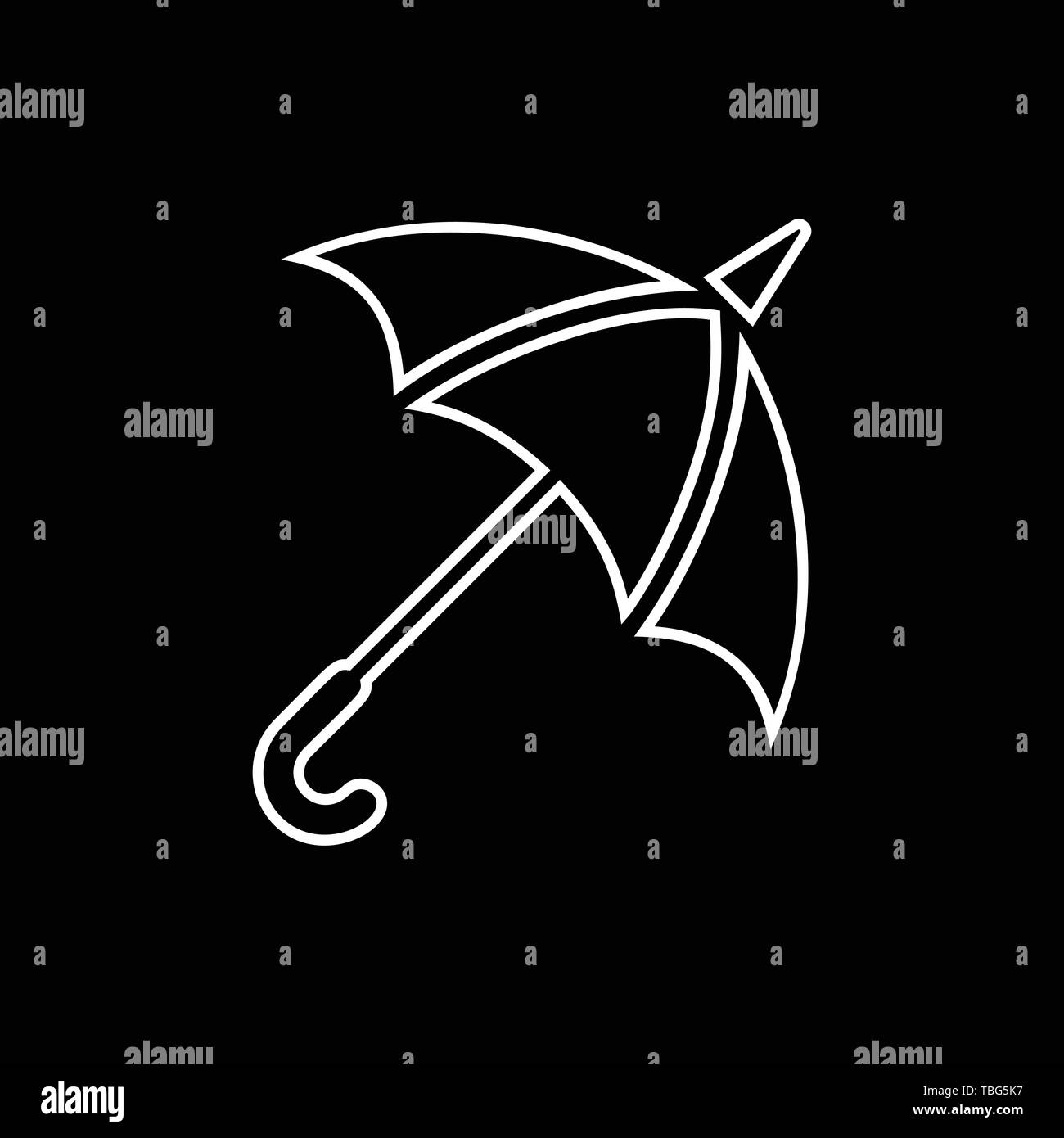 Umbrella Icon Vector - sign Stock Vector Image & Art - Alamy