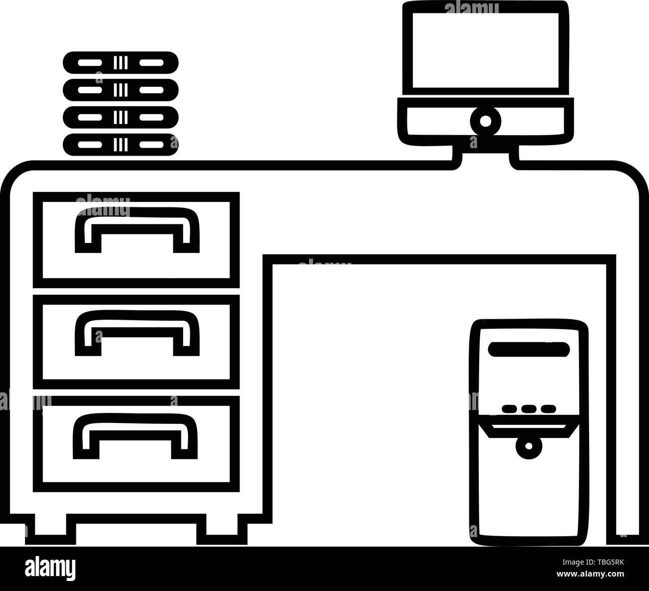 Office workplace icon design vector Stock Vector Image & Art - Alamy