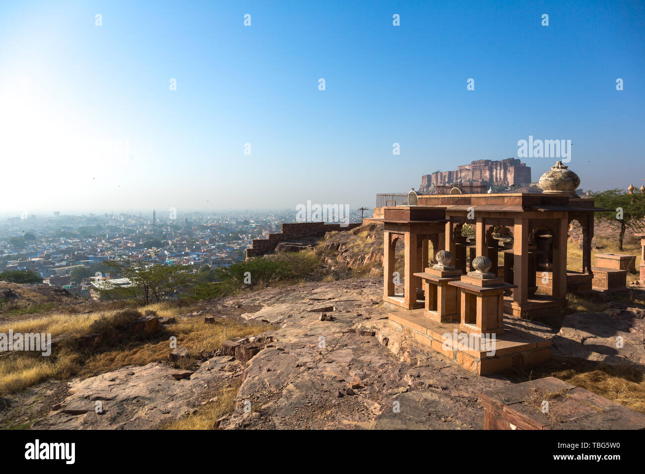 Mehrangarh Fort, Indian palace Stock Photo