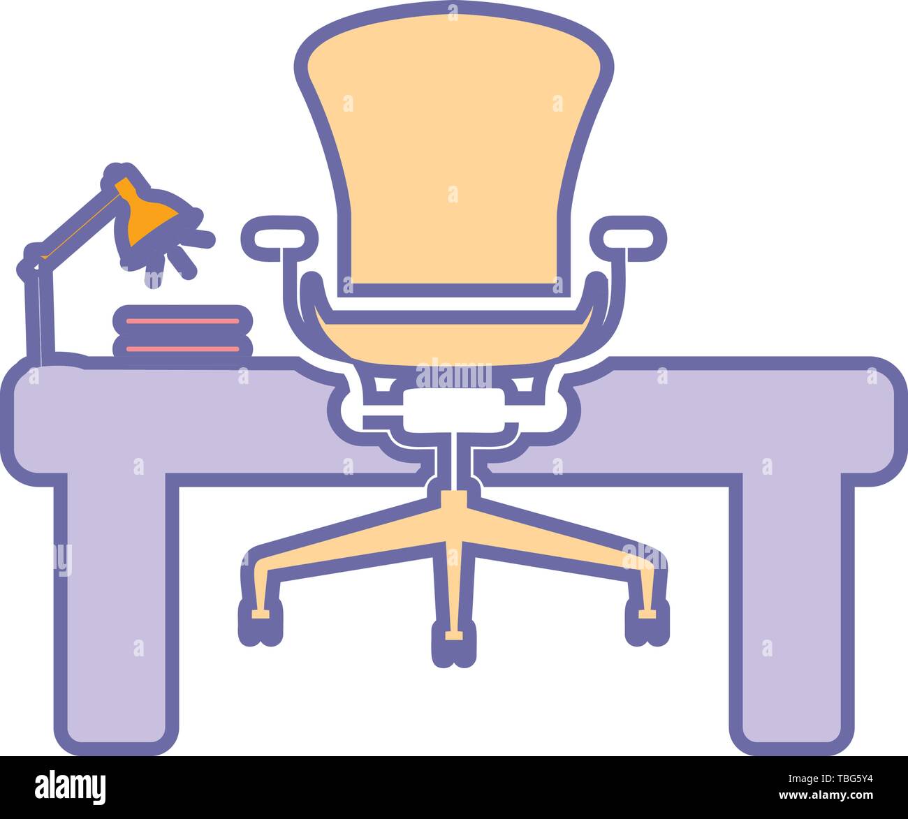Office workplace icon vector - Workplace sign Stock Vector Image & Art ...