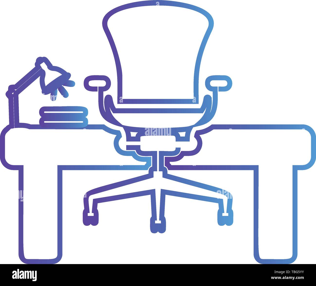 Office workplace icon vector - Workplace sign Stock Vector Image & Art ...