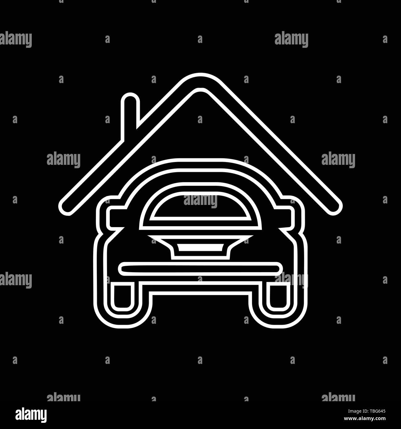 Car garage icon - vector Stock Vector Image & Art - Alamy