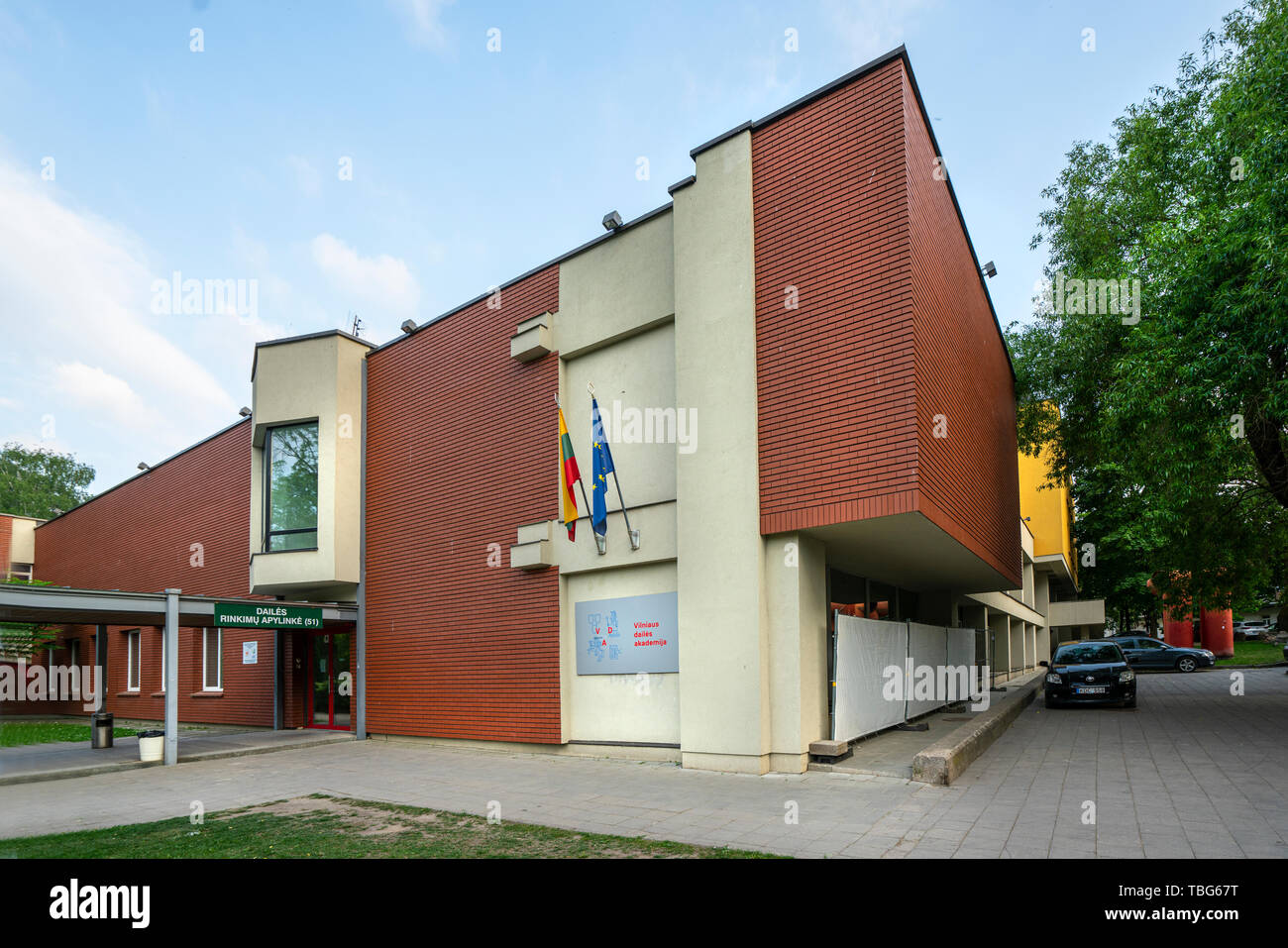 Vilnius, Lithuania. May 2019. the external view of the interior design