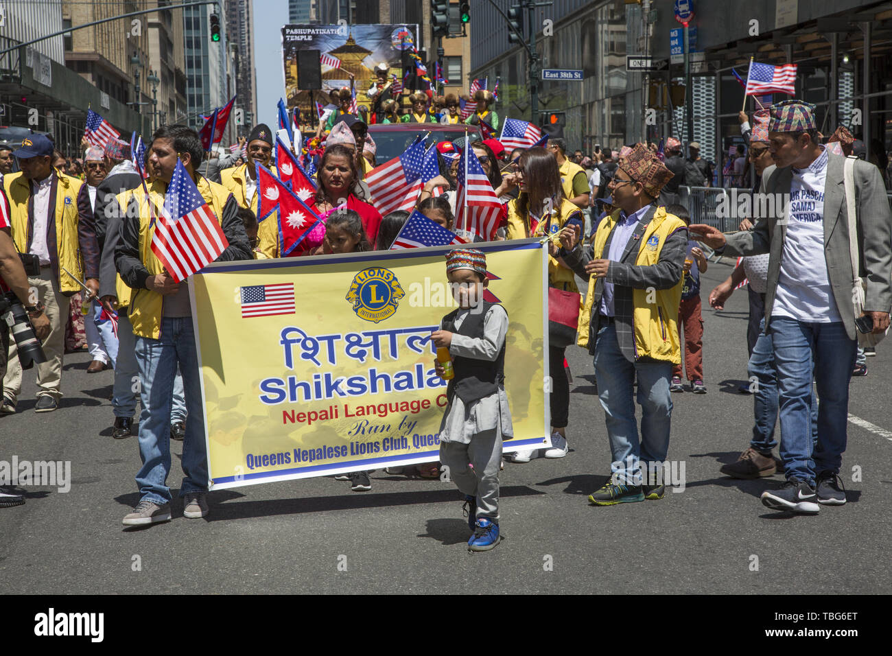 4th annual Nepal Day Parade in 2019 on Madison Avenue in New York City