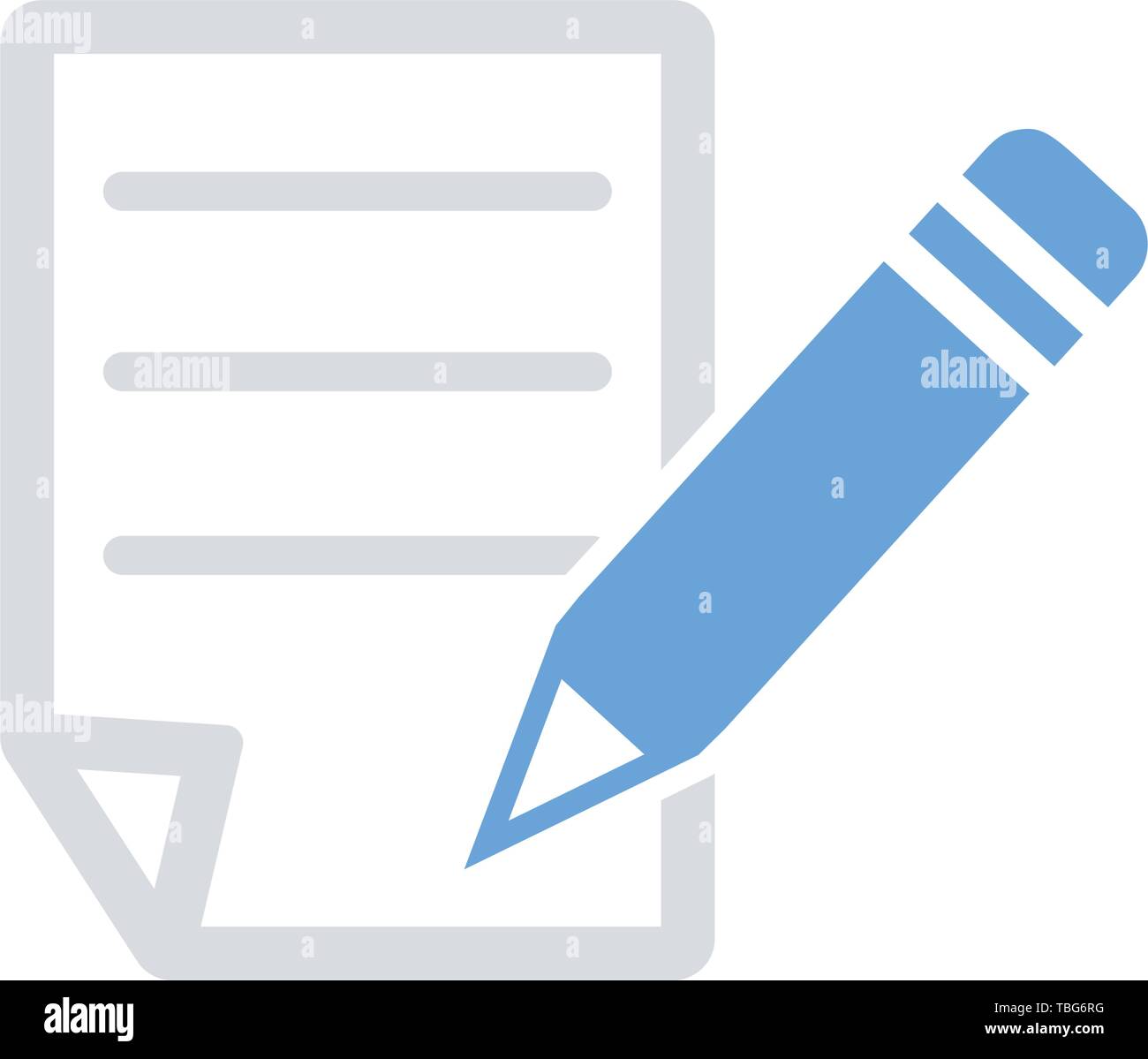 Pad and pencil for notes Stock Vector Images - Alamy
