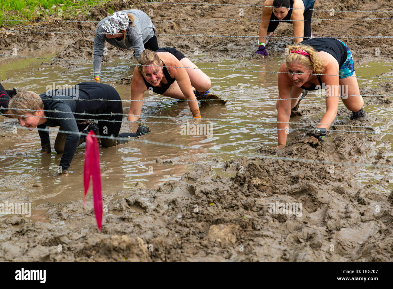 Rugged Maniac Obstacle Race Kitchener Ontario Canada June 01 2019 Stock Photo