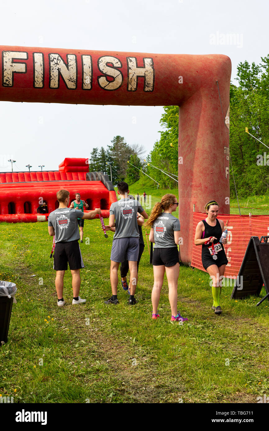 Rugged Maniac Obstacle Race Kitchener Ontario Canada June 01 2019 Stock Photo