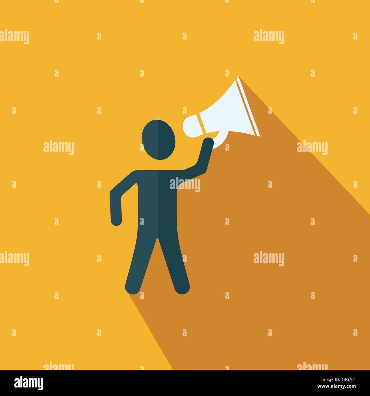 Business marketing concept icon - Flat vector Stock Vector