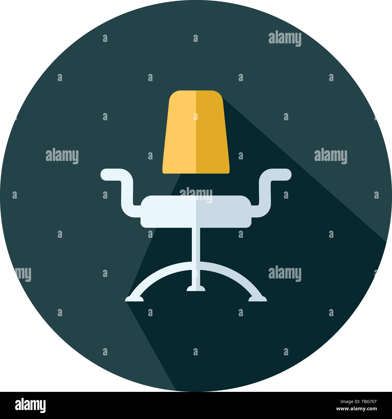 Modern office chair icon vector - Flat illustration Stock Vector Image ...