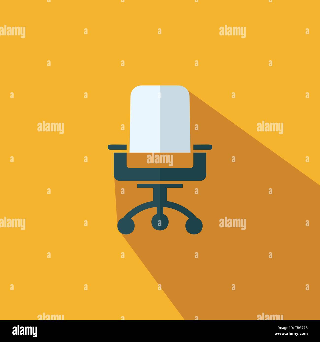Modern office chair icon vector - Flat illustration Stock Vector Image ...