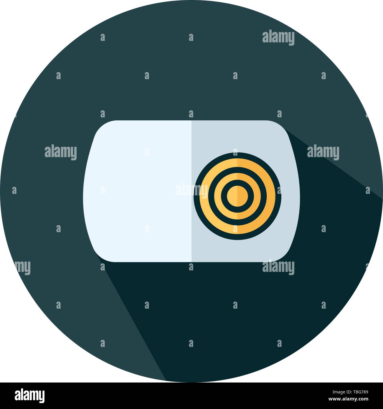 Camera flat icon - Modern camera flat sign vector - Illustration Stock Vector