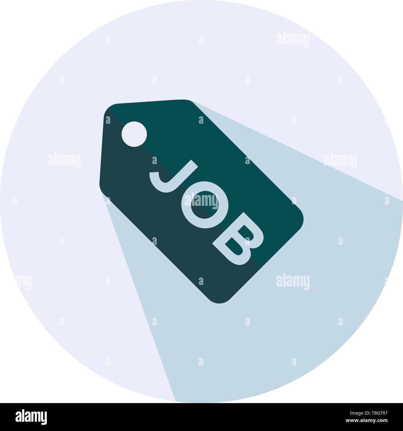 Job sign icon - Flat vector illustration Stock Vector Image & Art - Alamy