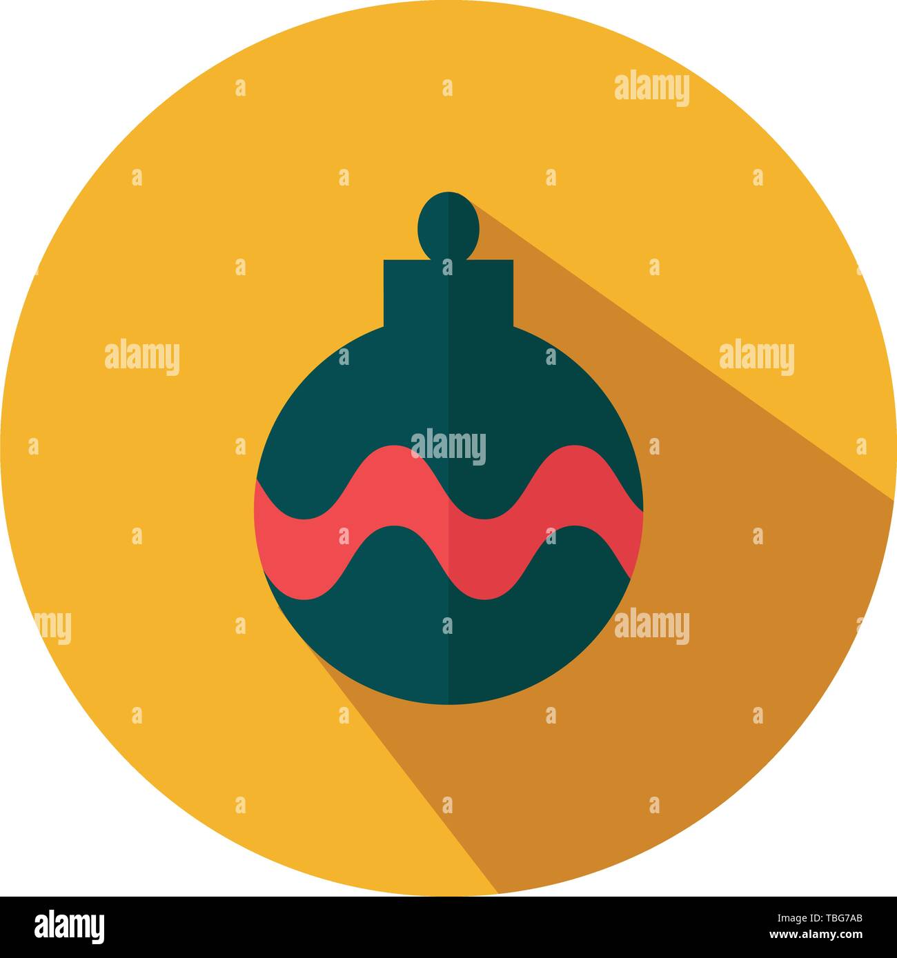 Christmas light icon - Flat colorful illustration Stock Vector