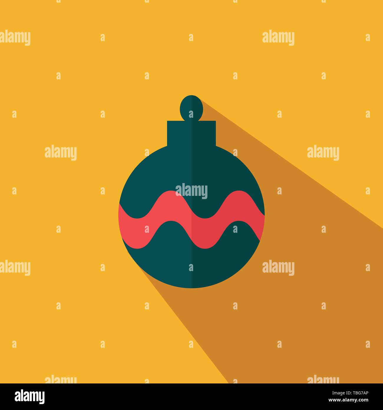 Christmas light icon - Flat colorful illustration Stock Vector
