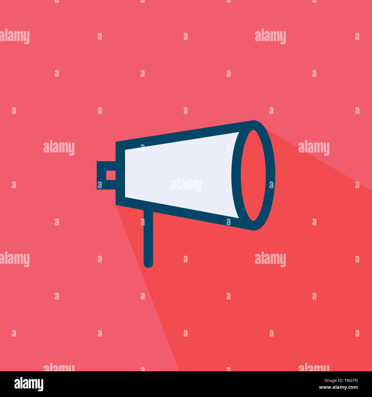 Loudspeaker icon vector - Flat vector illustration Stock Vector