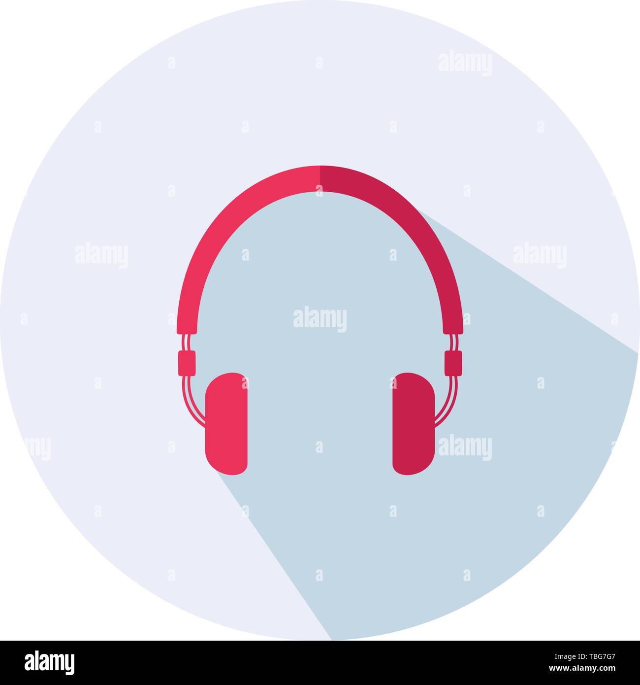 Headphone icon vector - Headset flat sign vector Stock Vector