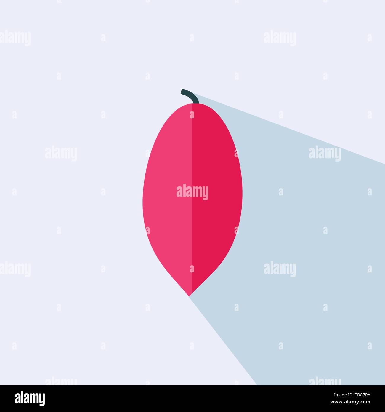 Papaya sign icon - Flat vector Stock Vector Image & Art - Alamy
