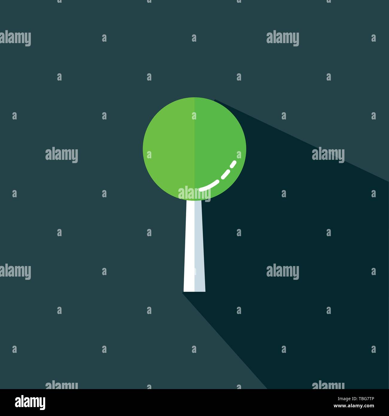 Flat tree sign icon hi-res stock photography and images - Alamy