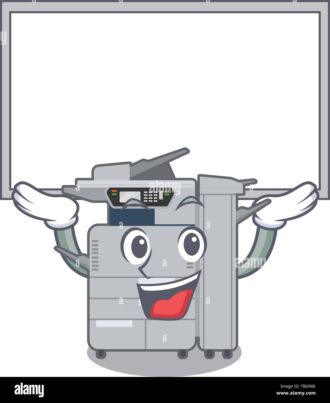 Up board copier machine in the cartoon shape Stock Vector Image & Art -  Alamy