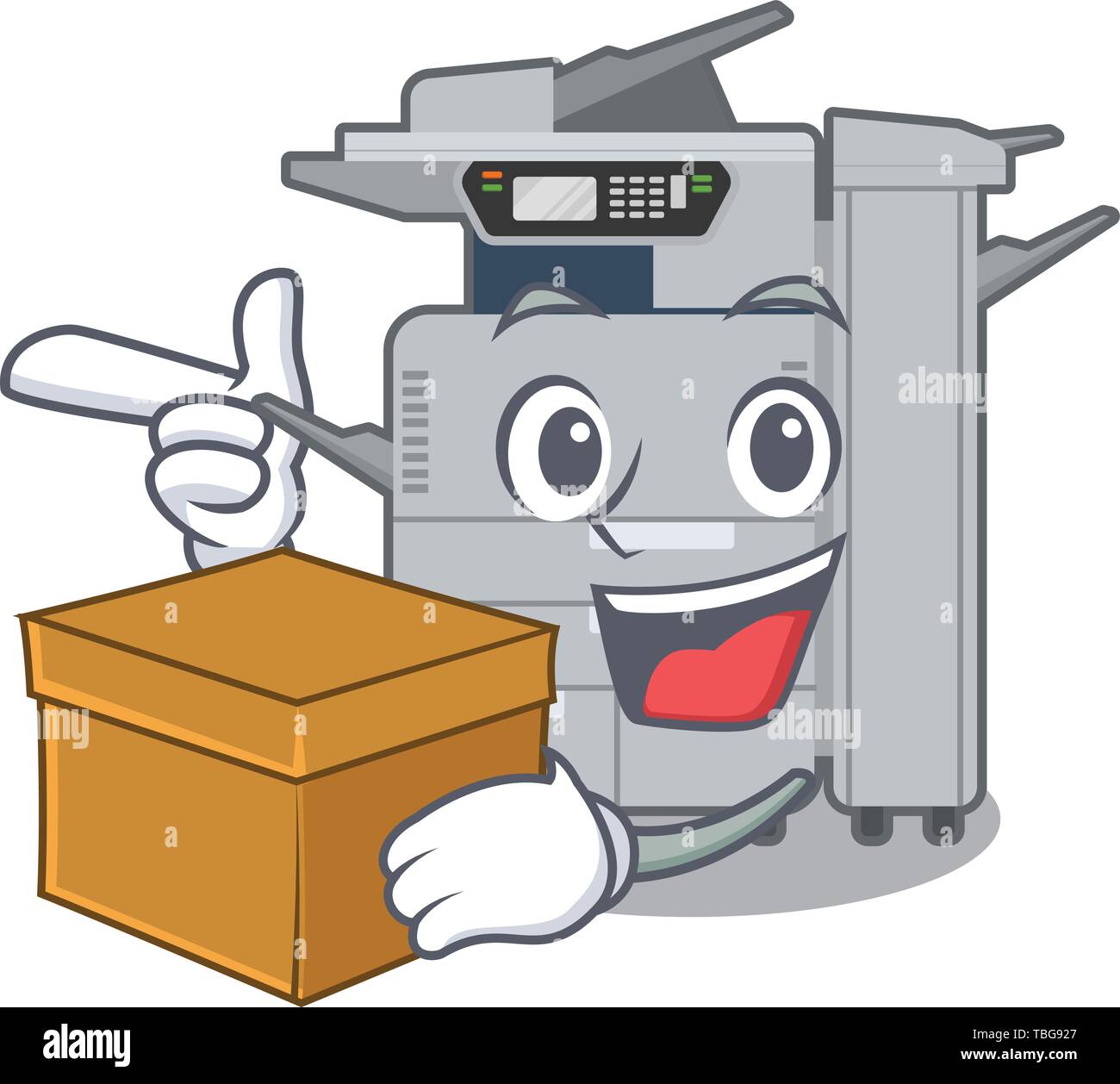 With box copier machine isolated in the cartoon Stock Vector Image & Art - Alamy With box copier machine isolated in the cartoon Stock Vector Image & Art - Alamy