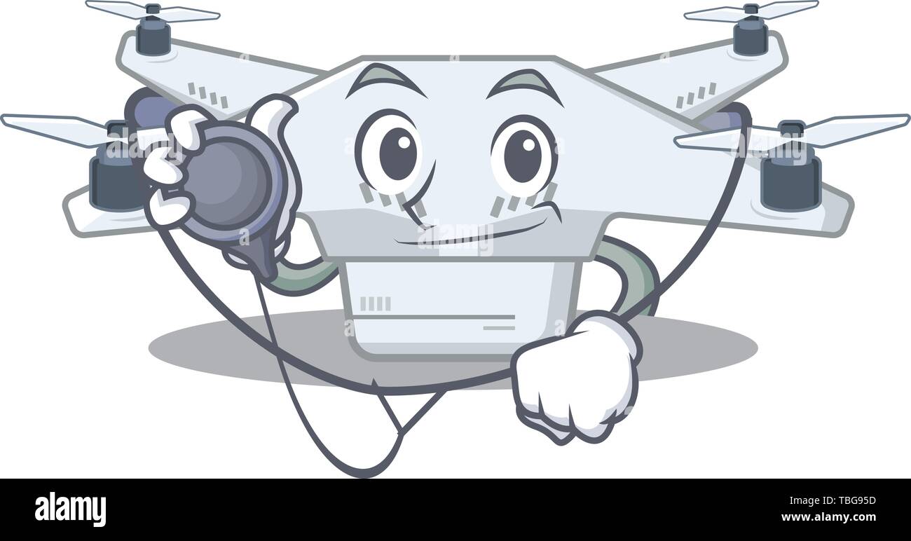 Doctor drone isolated with in the mascot Stock Vector Image Art