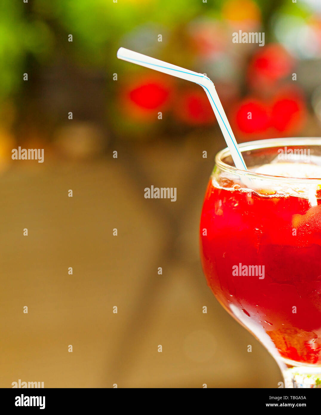 Sangria, spanish drink Red wine and fruit Stock Photo Alamy