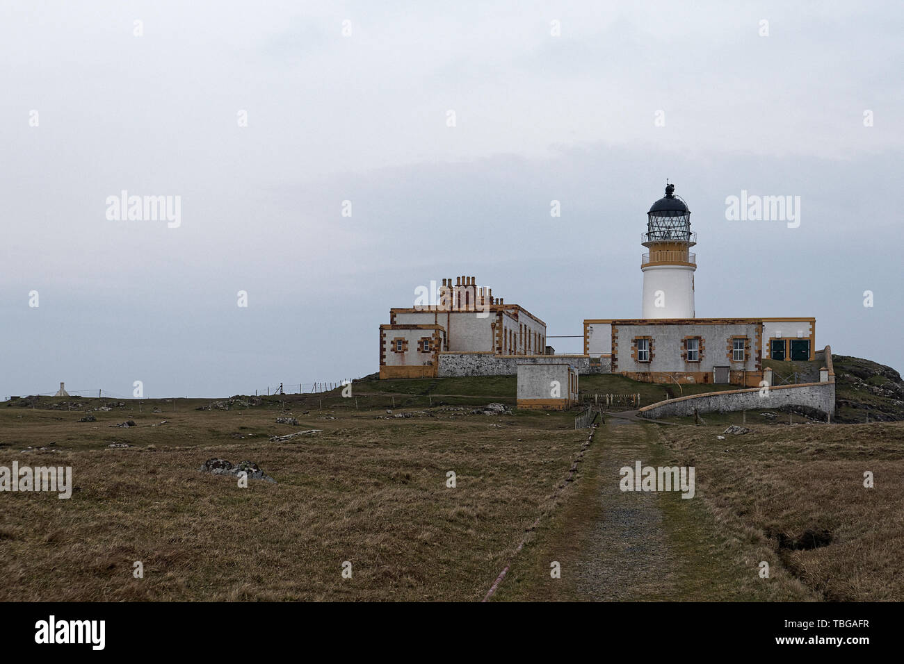 Neist Point and Lighthouse Stock Photo