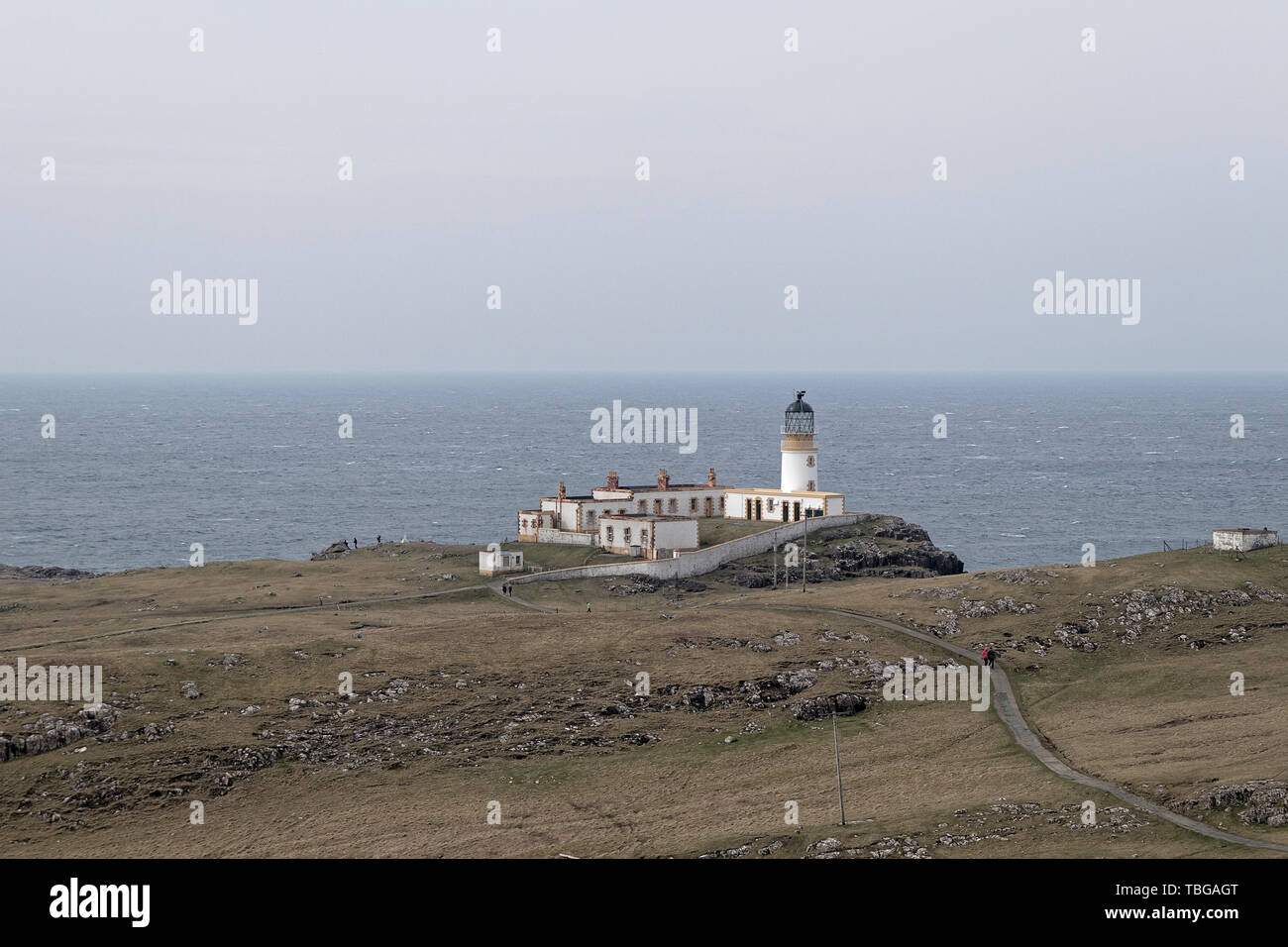 Neist Point and Lighthouse Stock Photo
