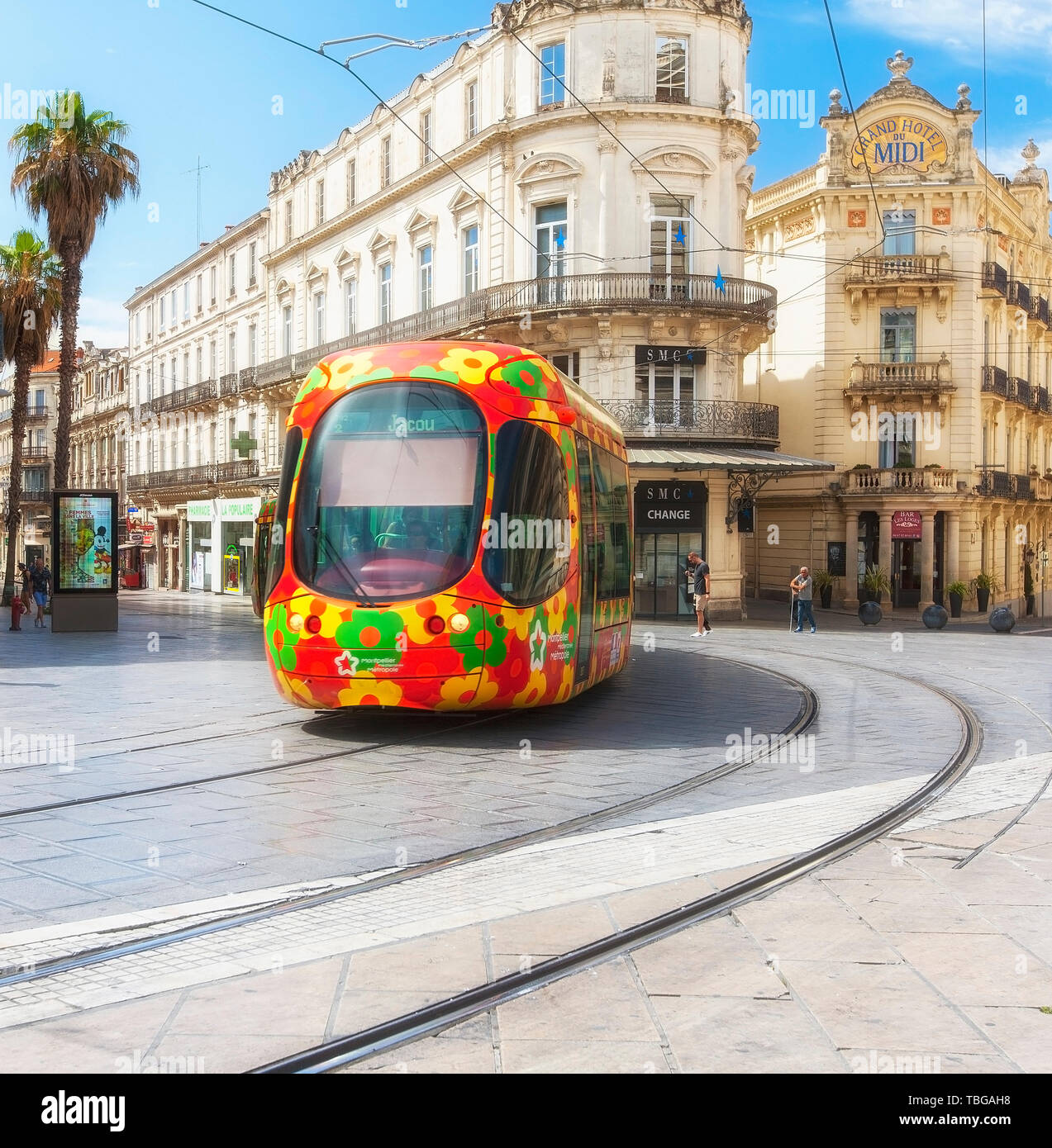 Montpellier France June 17 18 City Public Transport Beautiful Multi Colored Tramway The Montpellier Tramway System Has 4 Lines And 84 Statio Stock Photo Alamy Montpellier France June 17 18 City Public Transport Beautiful Multi Colored Tramway The Montpellier Tramway System Has 4 Lines And 84 Statio Stock Photo Alamy