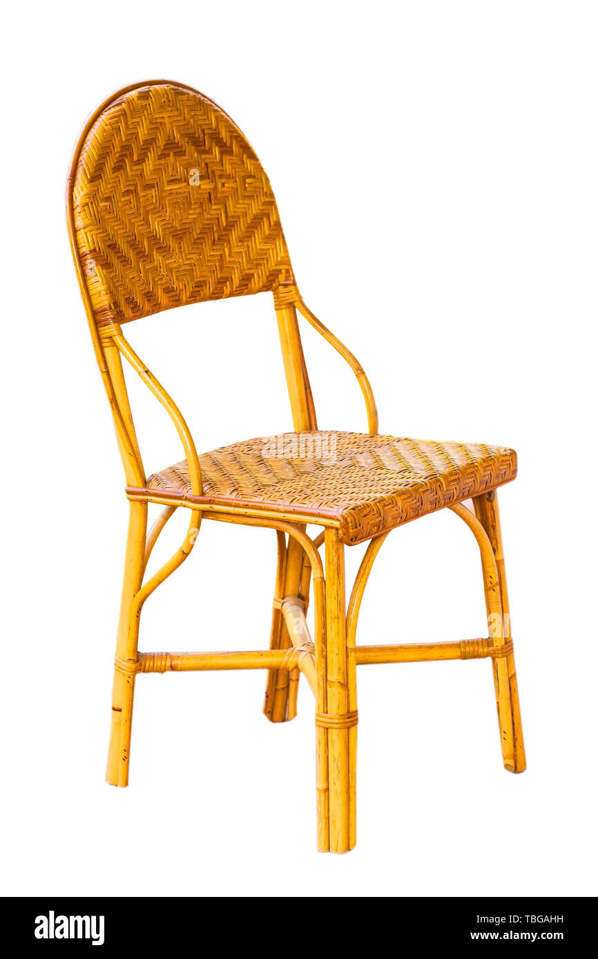 wicker furniture chair isolated on white background Stock Photo Alamy