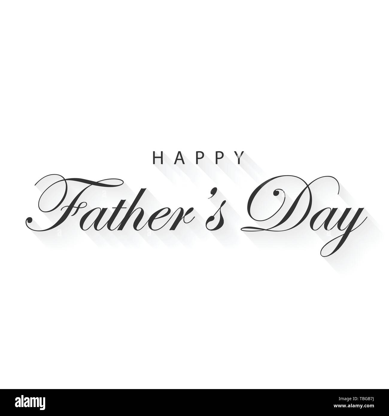 Happy Father's Day calligraphy lettering for greeting card ...