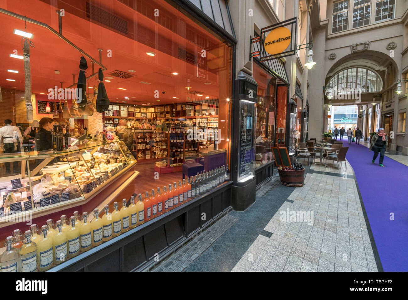 Madler Passage, Gourmetage, Gourmet shop, Leipzig, Germany Stock Photo Alamy