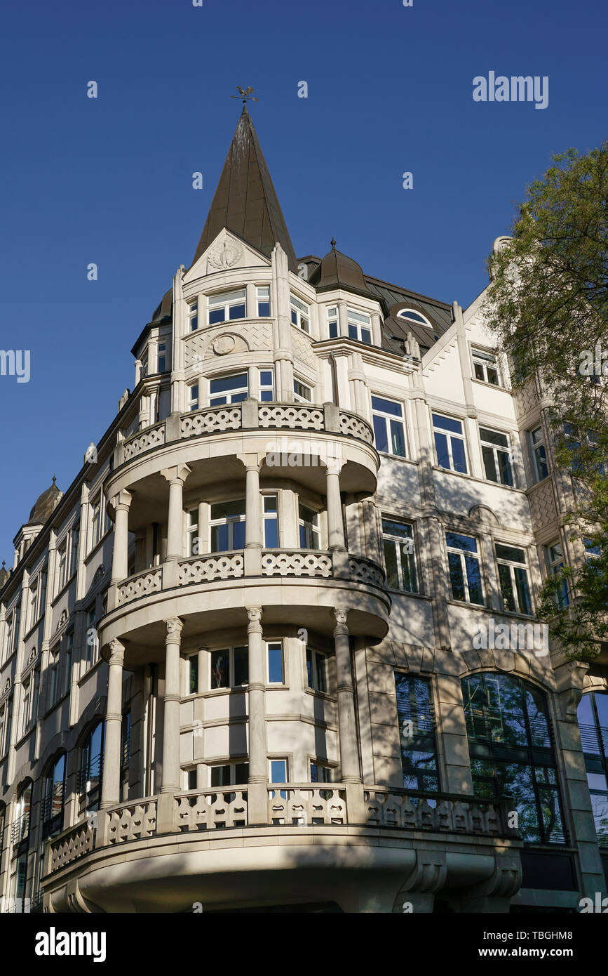 Historic building in the city center of  Leipzig, Germany Stock Photo