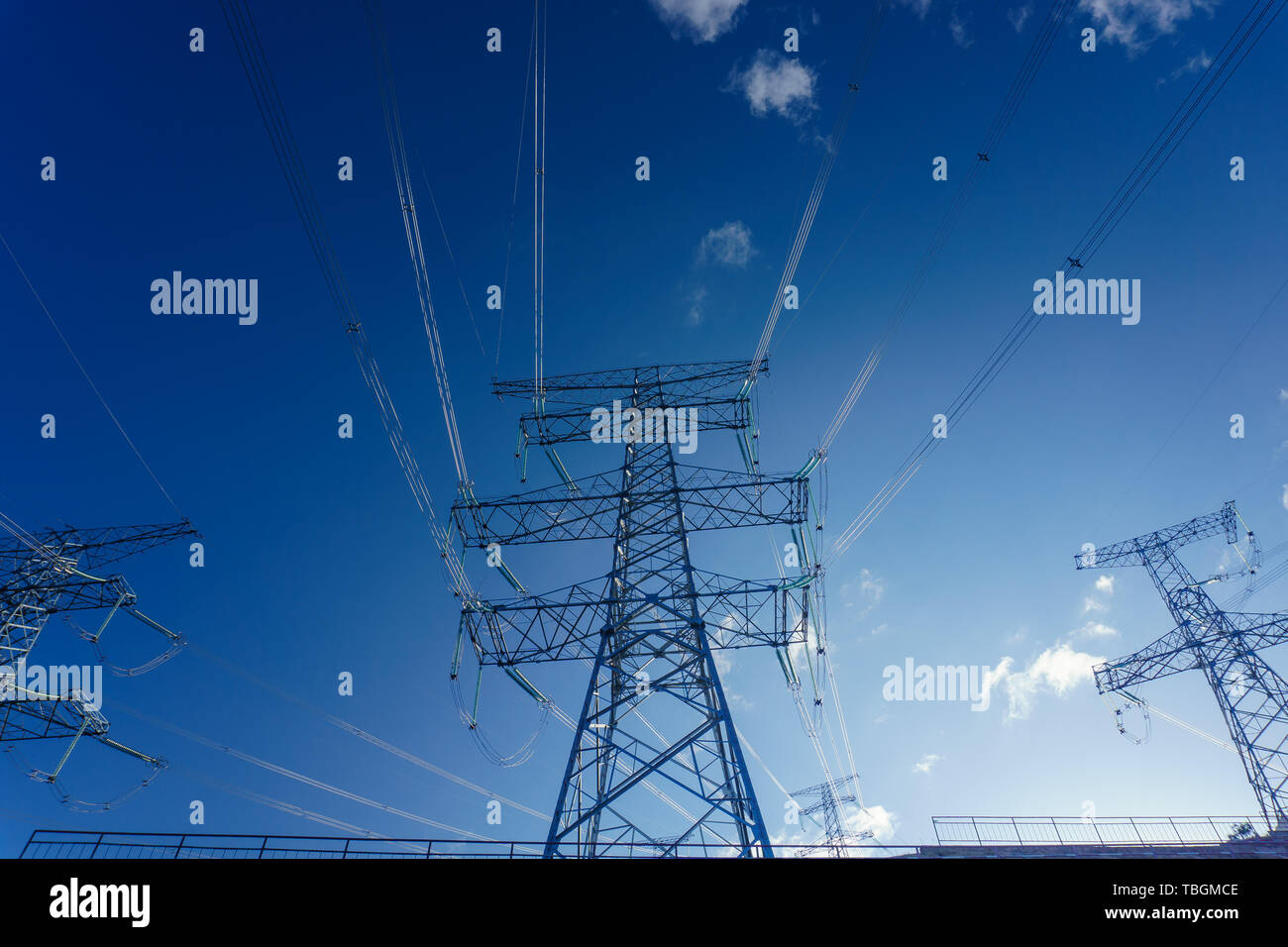 500 kV AC transmission line Stock Photo - Alamy
