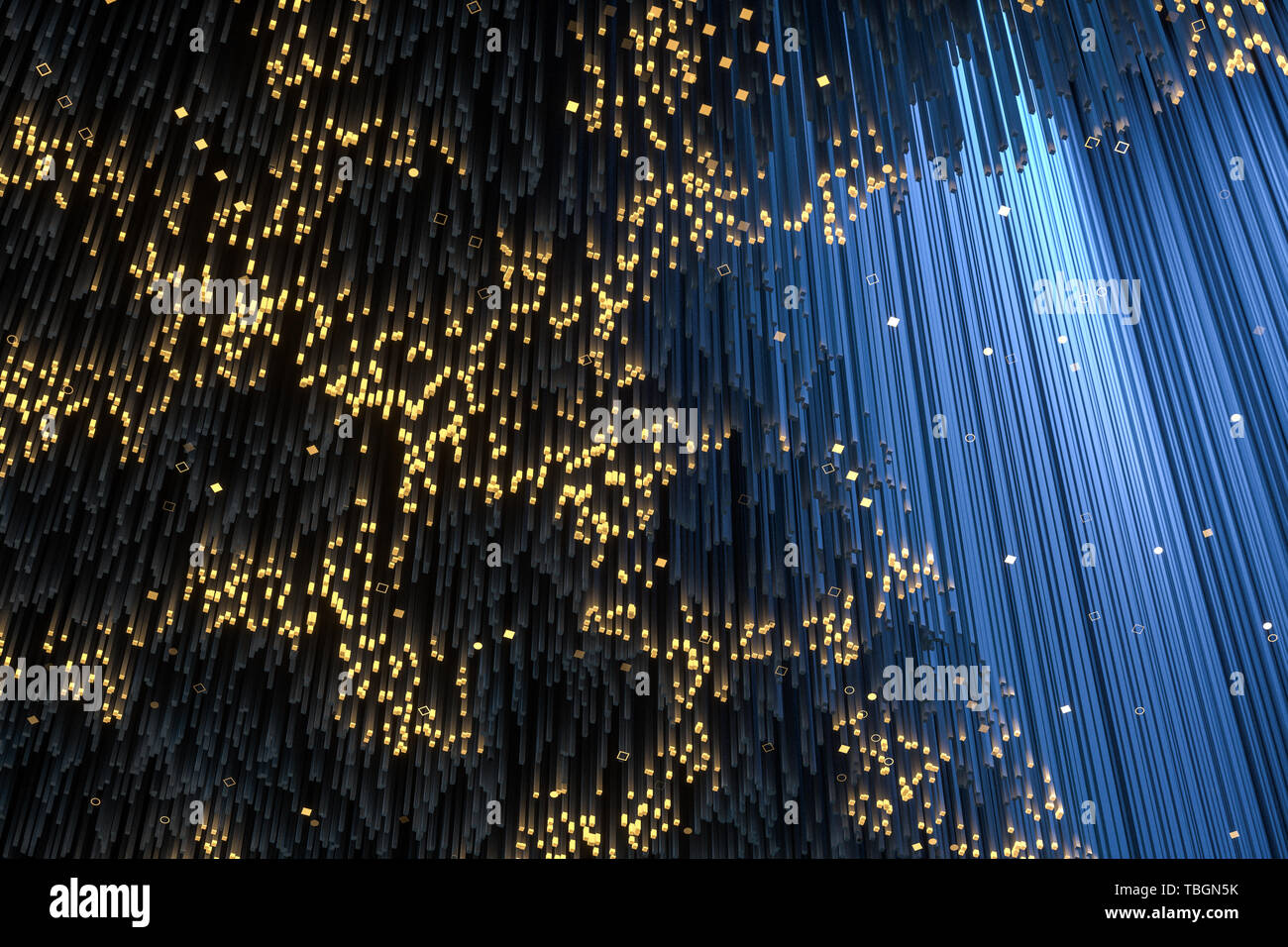 Techsensitive transistor background, threedimensional rendering Stock