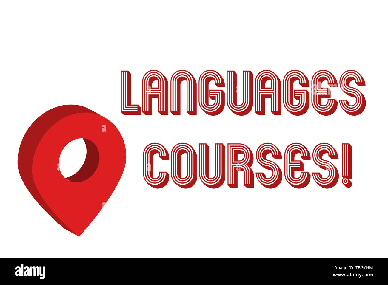 Writing note showing Languages Courses. Business concept for set of ...