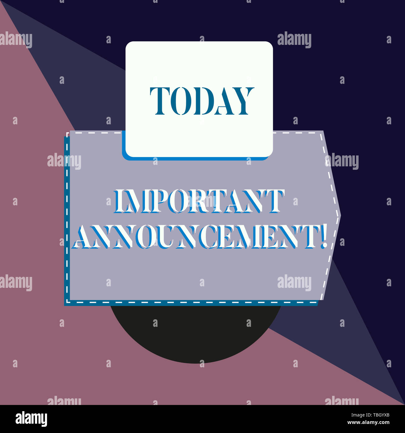 Conceptual hand writing showing Important Announcement. Concept meaning