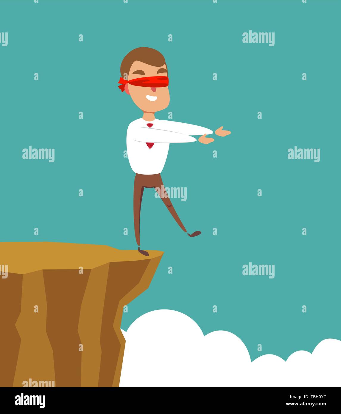 Blindfolded work Stock Vector Images - Alamy