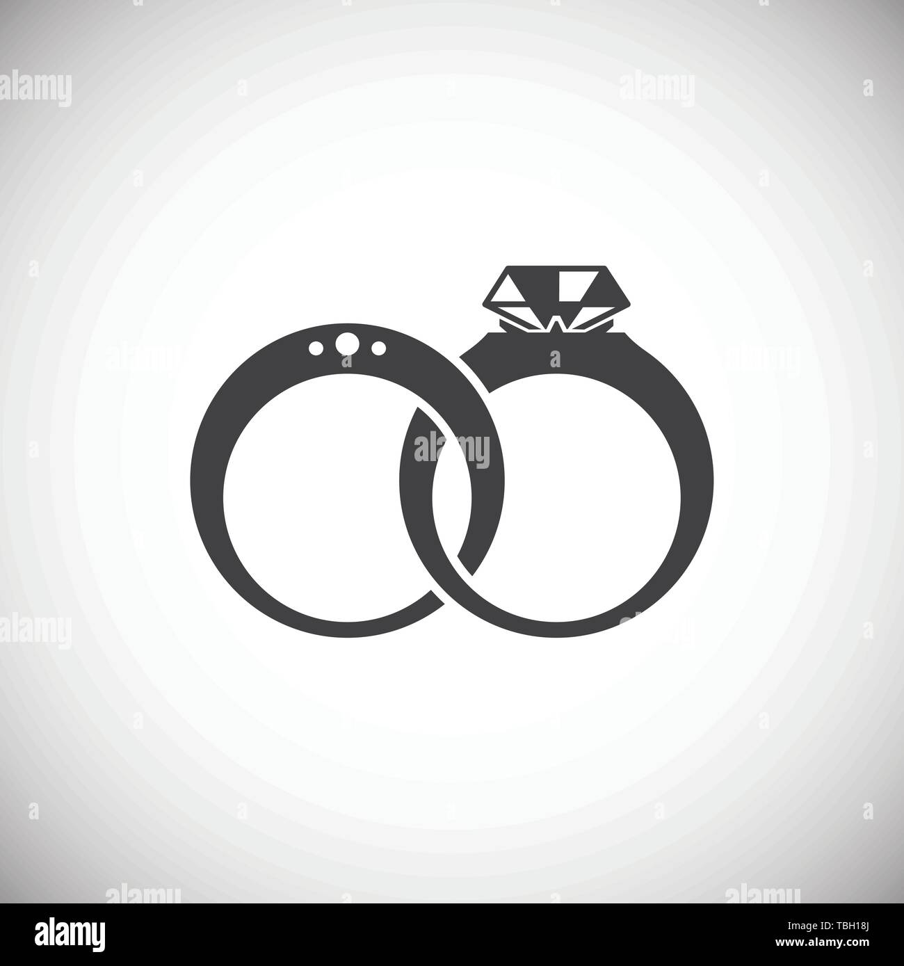 Wedding rings logo. Stock Vector by ©Kilroy 115424106