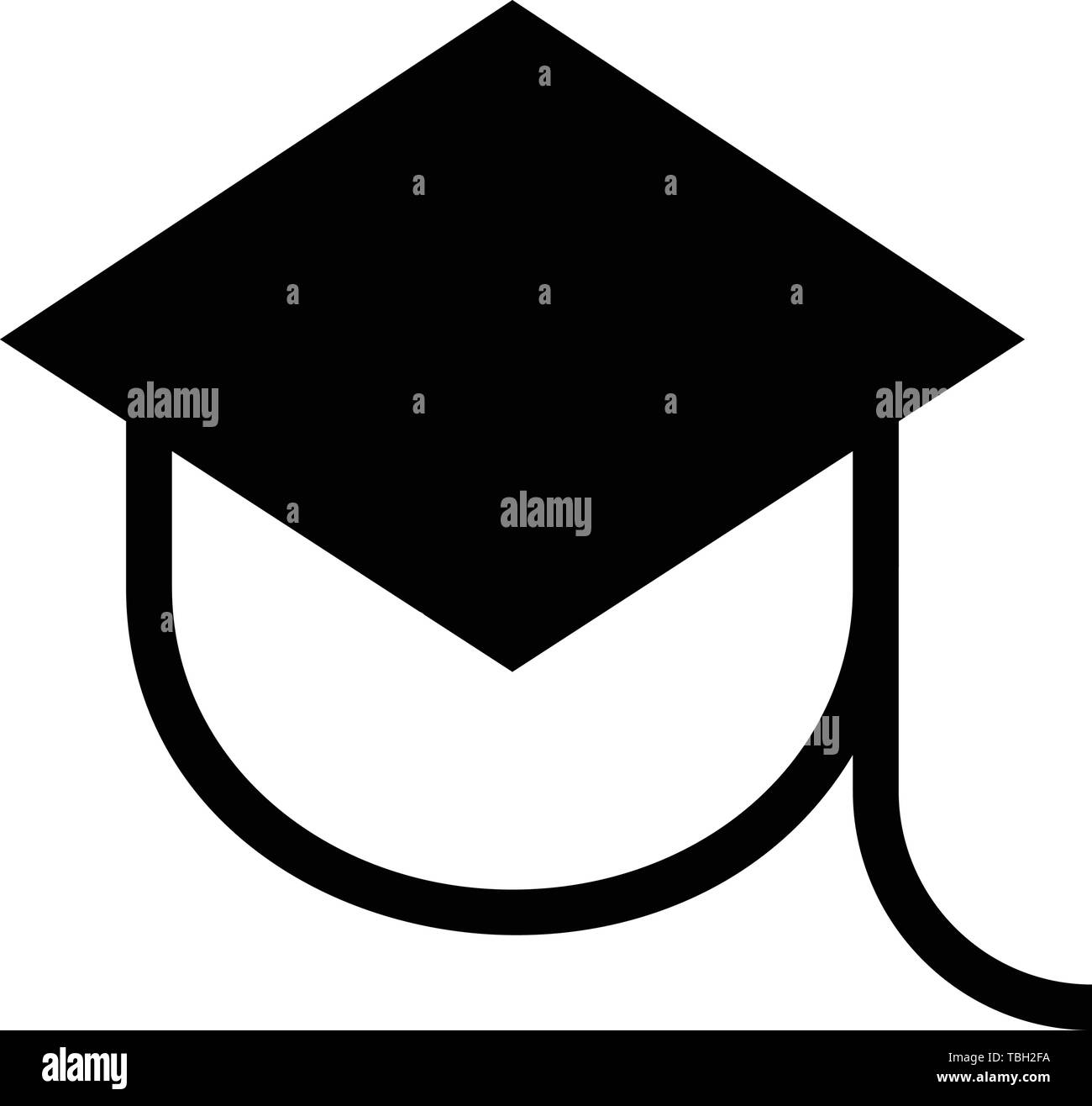 Graduation hat cap icon - vector Stock Vector Image & Art - Alamy