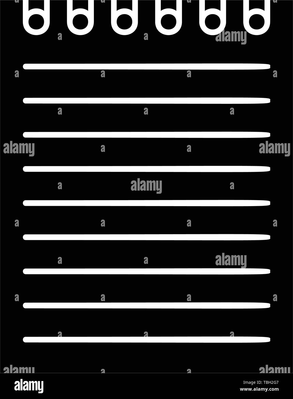 Notepad Icon vector - Document sign Stock Vector Image & Art - Alamy