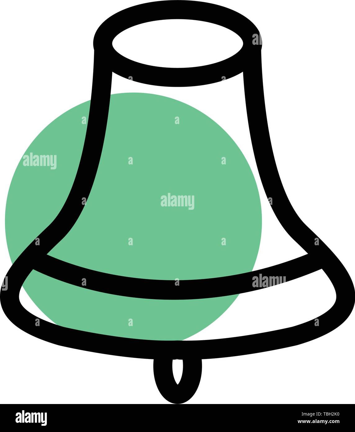 School bell icon vector - Bell sign Stock Vector