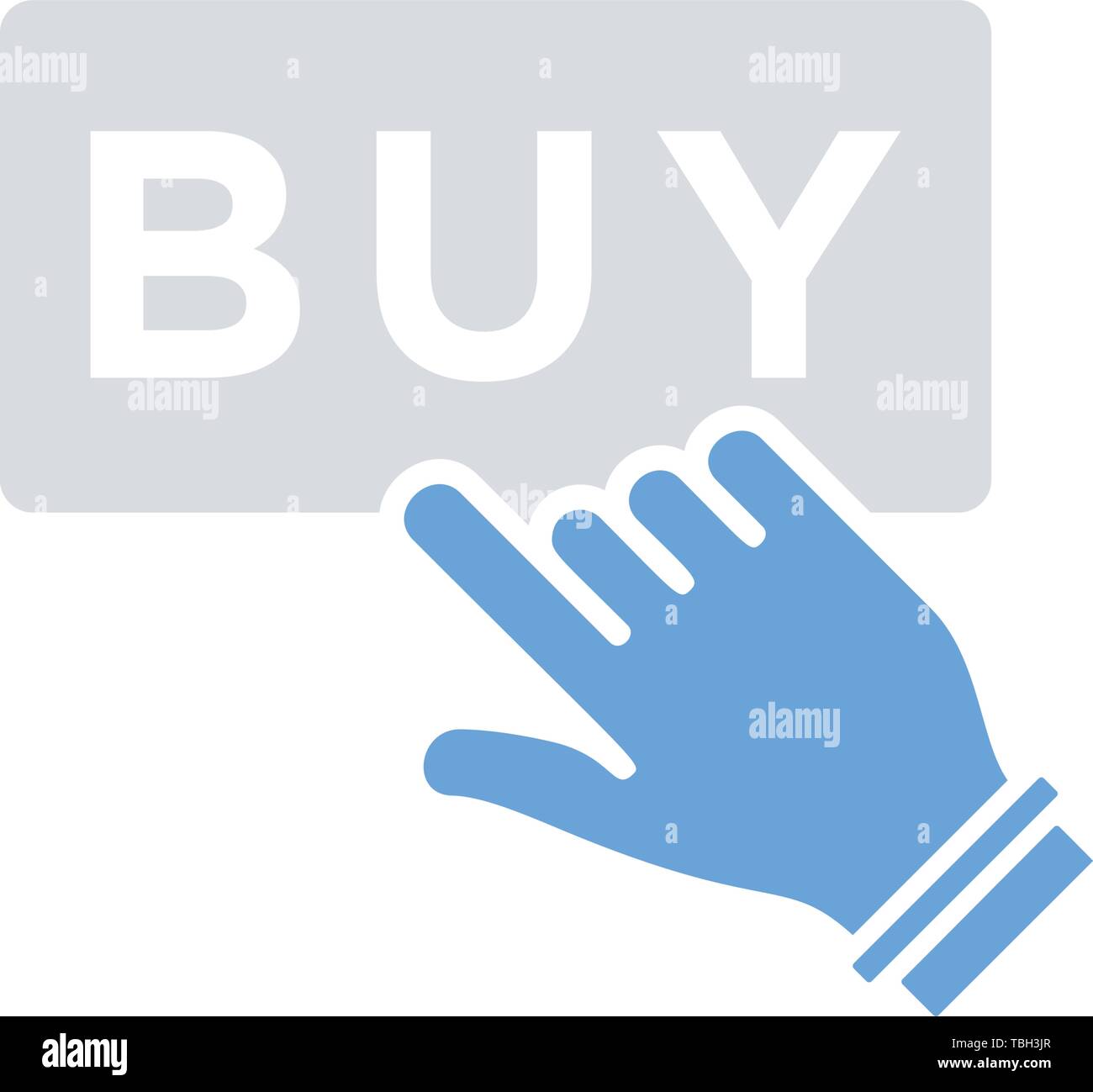Finger pointing to buy sign icon - E-commerce sign vector Stock Vector ...