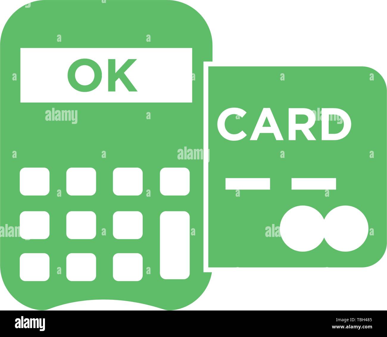 Card Payment Processing Machine Icon Stock Vector Image & Art - Alamy