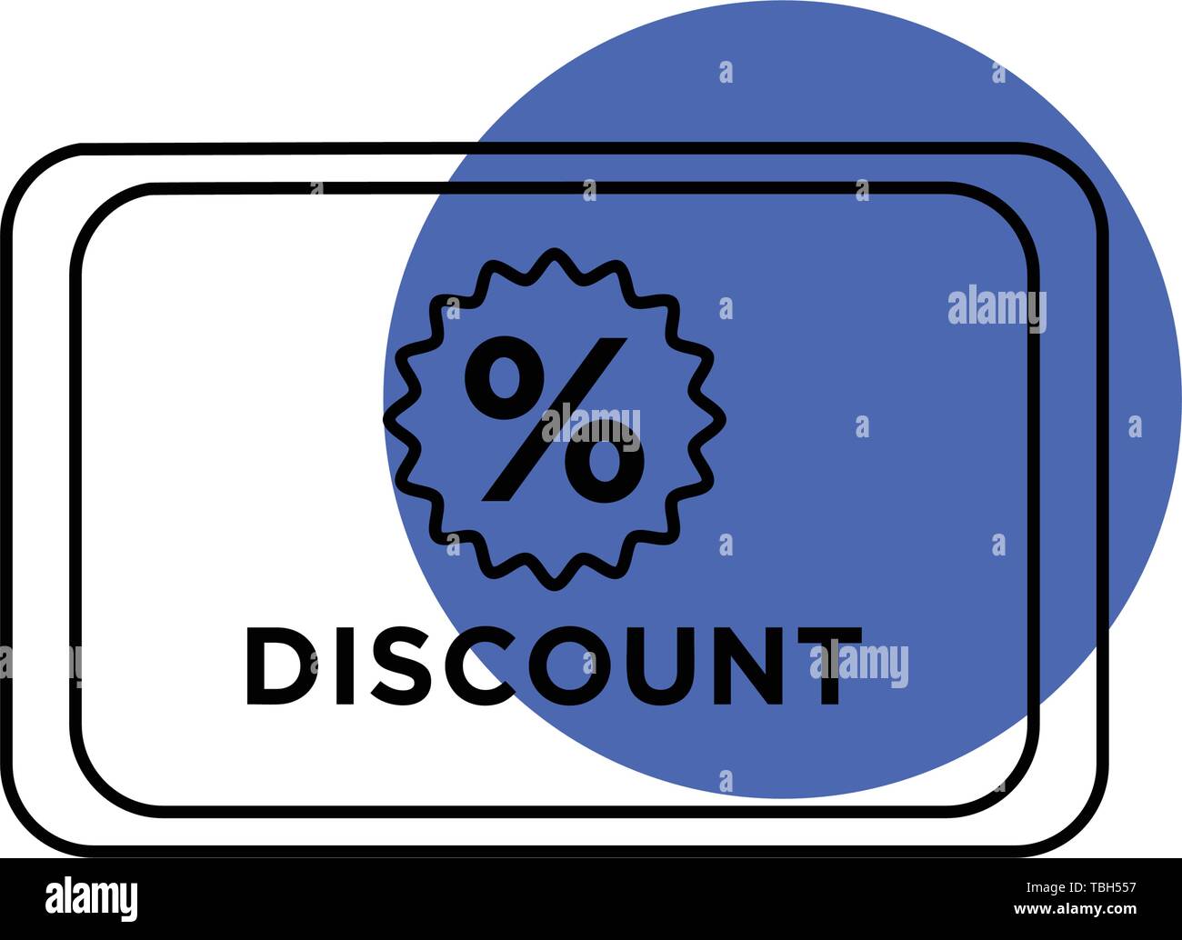 Voucher discount card - vector illustration Stock Vector