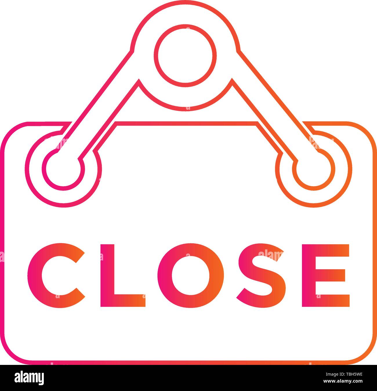 Close vector icon - tag sign symbol Stock Vector