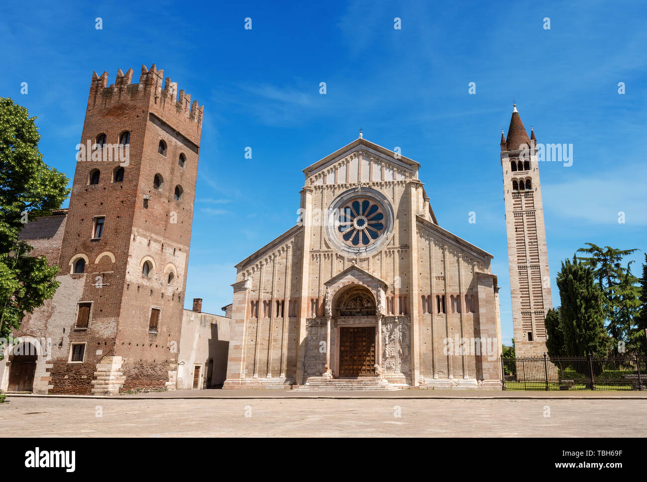 Basilica of San Zeno (XXI century) in Verona UNESCO heritage site