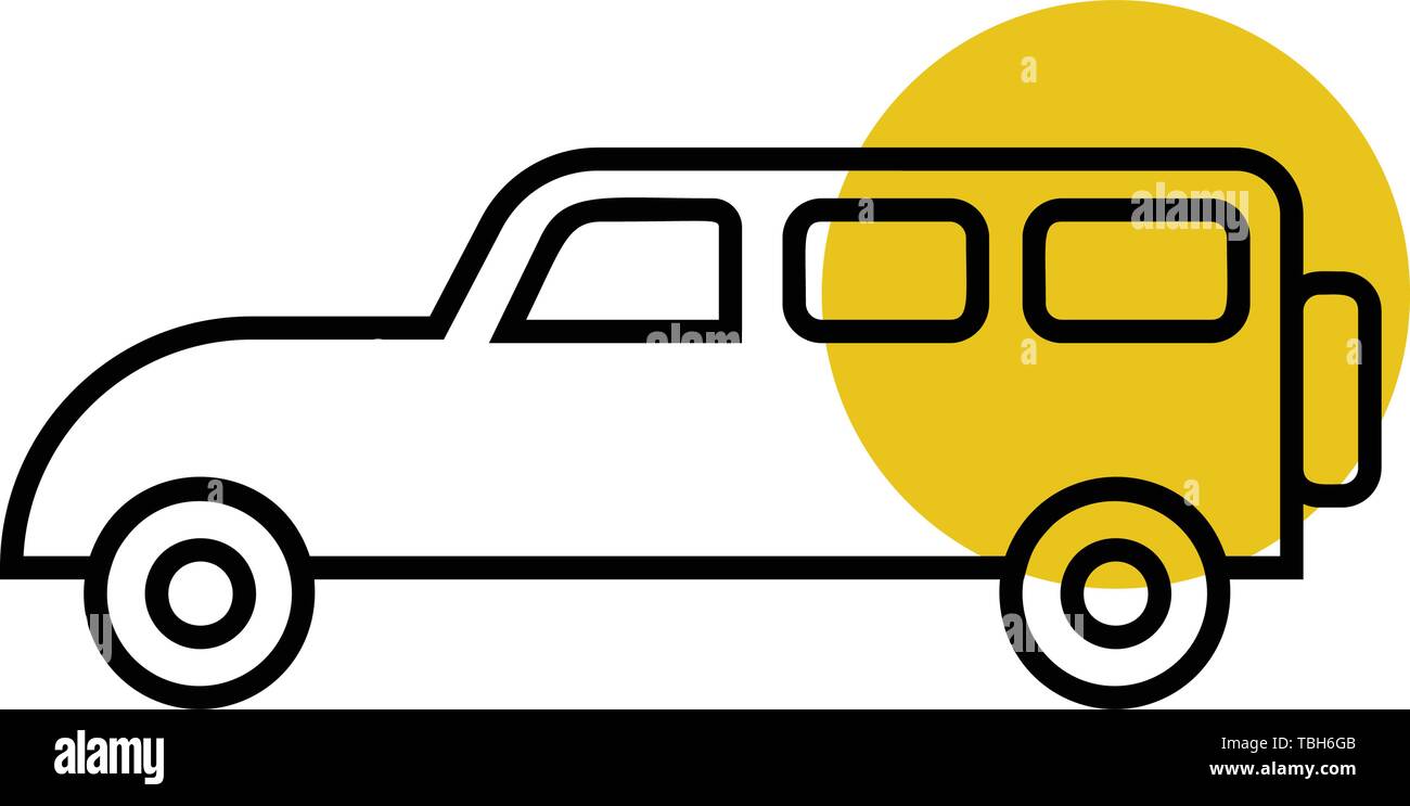 Car flat icon - vector Stock Vector Image & Art - Alamy