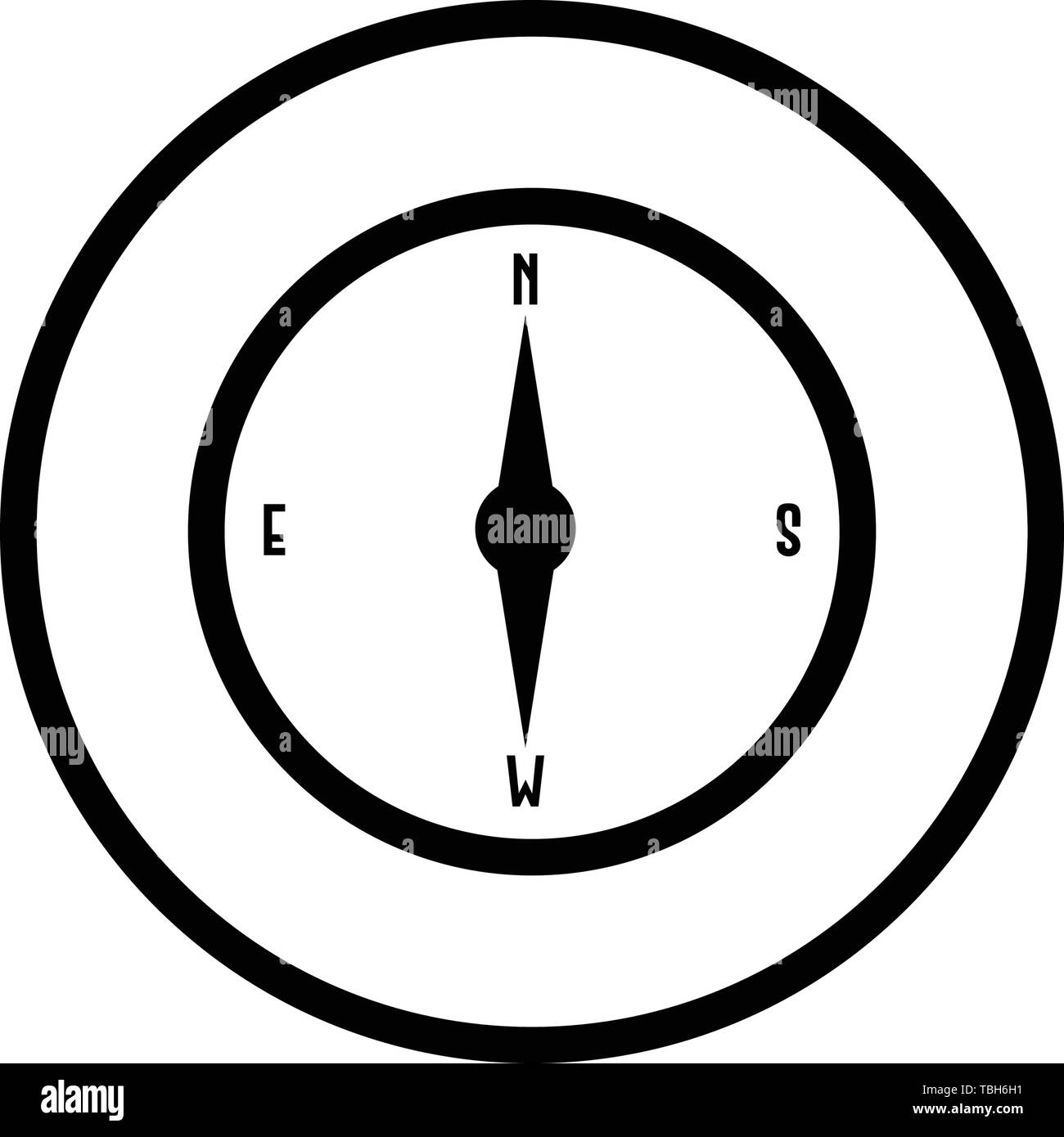 Compass flat icon Direction sign Stock Vector Image & Art Alamy