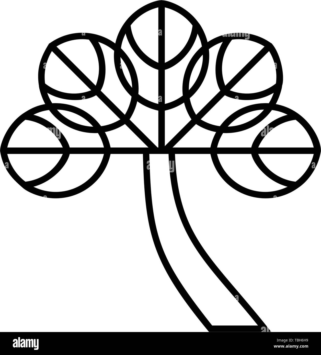 Tree icon vector - Flat Stock Vector Image & Art - Alamy